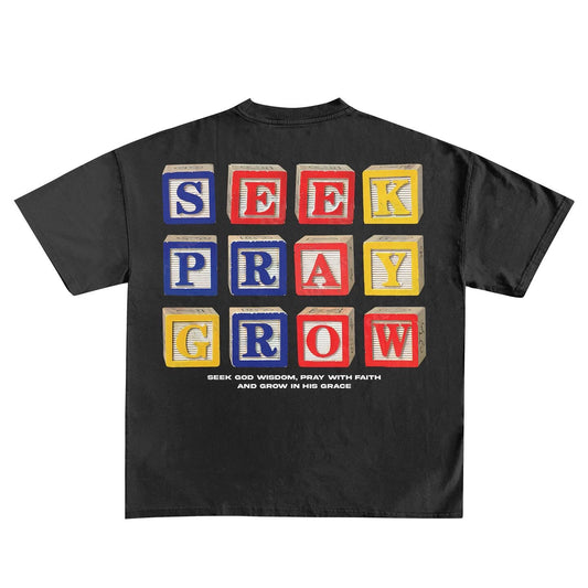 (black) Wisdom Blocks Tee